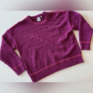 Vibrant Purple Women's Crew Neck Sweater
